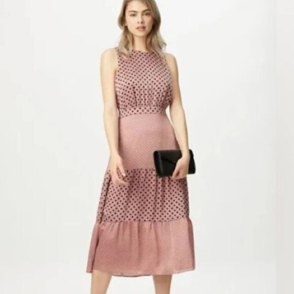 green emerald velvet dress Ted Baker Denissa Out Midi Dress Dusky Pink 2 (US 6) at Amazon Women's  Clothing store